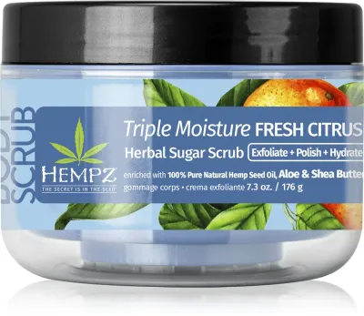 HEMPZ Triple Moisture - Пилинг для тела, 176 г