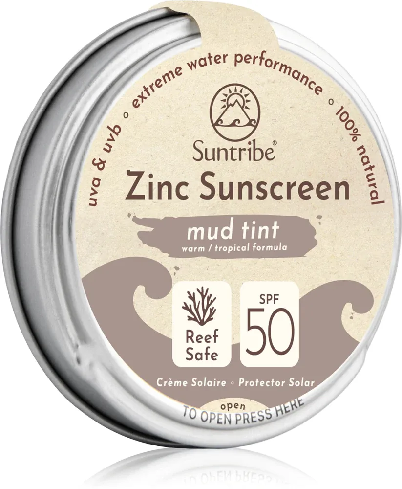 Suntribe Zinc Sunscreen - Минеральный защитный крем для лица и тела SPF 50, 45 г