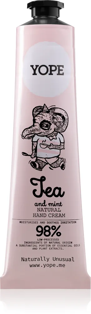 Yope Tea & Mint - Крем для рук питание и увлажнение, 100 мл