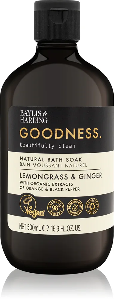 Baylis & Harding Goodness Lemongrass & Ginger - Пена для ванны, 500 мл