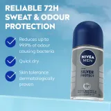 NIVEA MEN Silver Protect - Антиперспирант ролл-он на 48 часов, 3 мл — фото 6