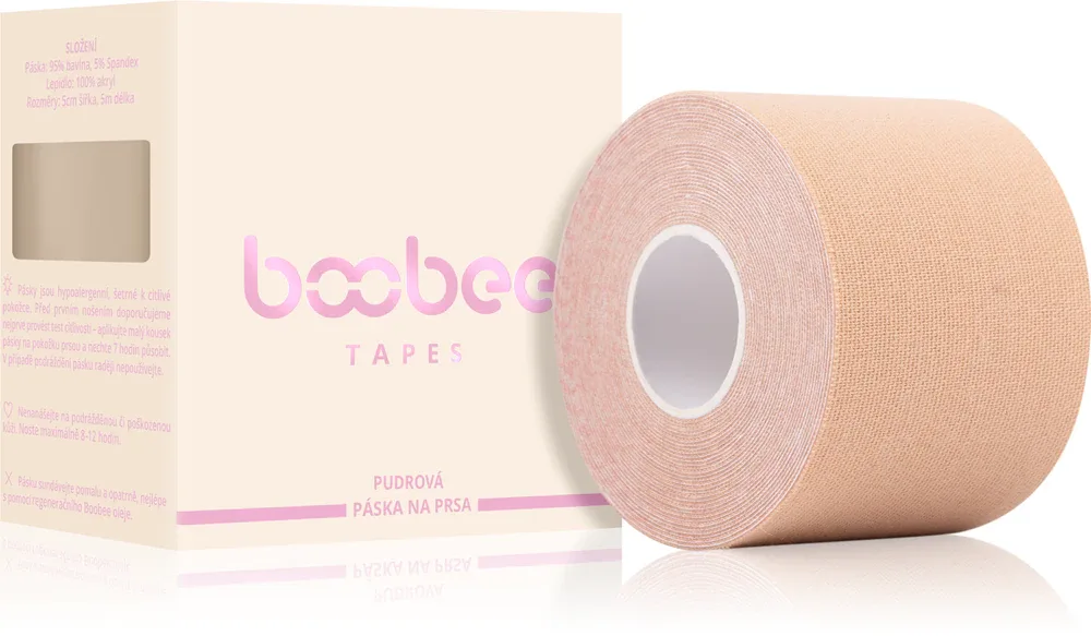 Тейп для груди Boobee Tapes с эффектом лифтинга, водостойкий, 1 шт, оттенок Powder