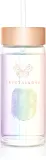 Crystallove Clear Quartz Straw Water Bottle - Стеклянная бутылка для воды с соломинкой, 400 мл — фото 1