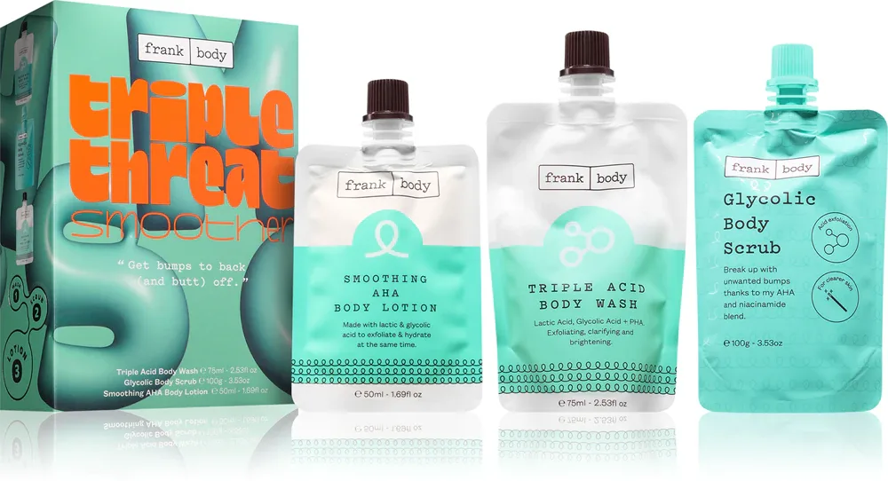 Frank Body Triple Threat Smoother - Набор для нежной и гладкой кожи, 1 шт