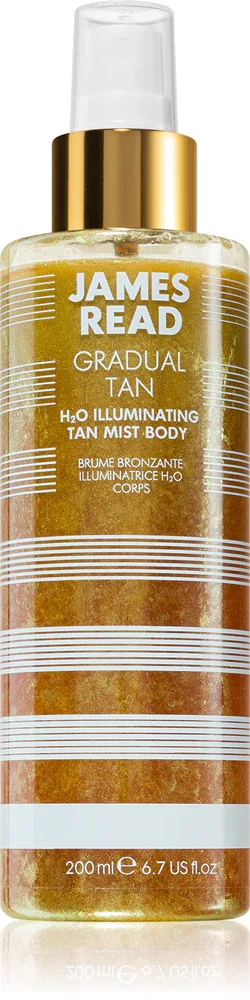 James Read Gradual Tan H2O Illuminating - Спрей для автозагара для тела, 200 мл