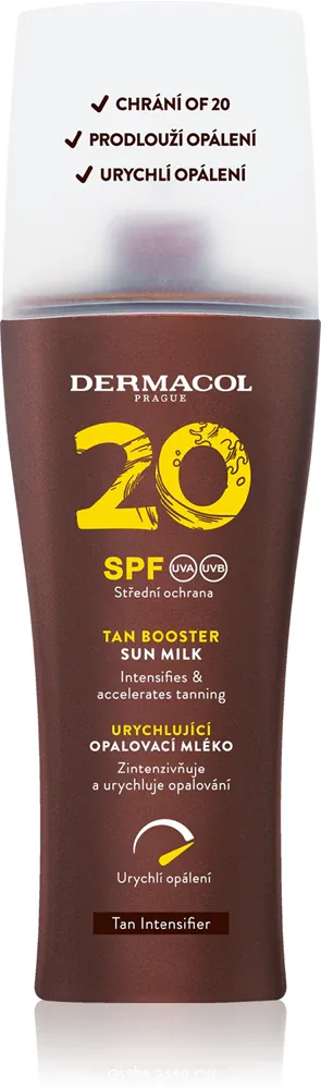 Dermacol Sun Tan Booster - Защитное молочко для загара SPF 20, 200 мл