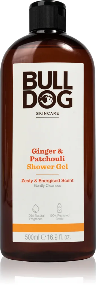 Гель для душа Bulldog Ginger and Patchouli мужской, с ароматом имбиря и пачули, 500 мл