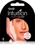 Сменные насадки для бритвы Wilkinson Sword Intuition Dermaglow с увлажняющим мылом, для женщин, 3 шт — фото 1