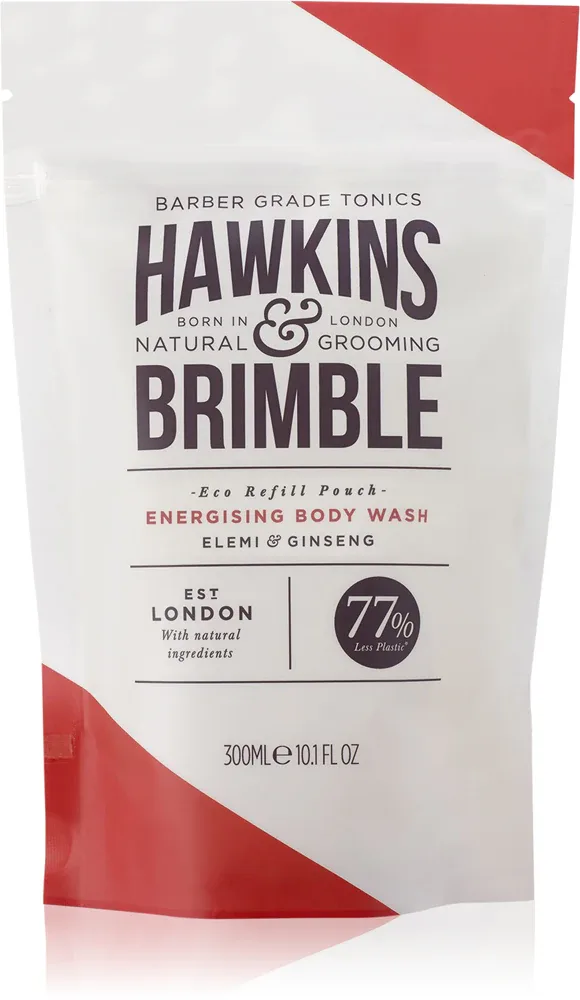 Hawkins & Brimble Energising Body Wash Eco Refill Pouch - Гель для душа - żel do mycia napełnienie, 300 мл
