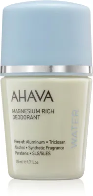 AHAVA Dead Sea Water Magnesium Rich Deodorant - Дезодорант ролл-он для женщин, 50 мл