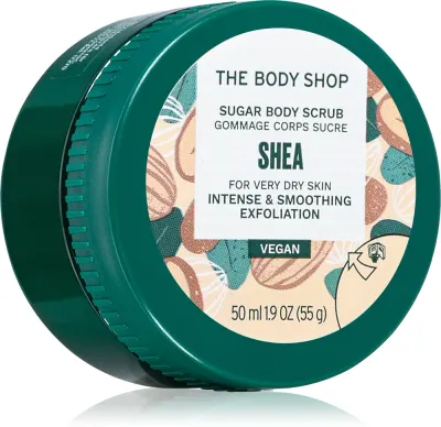 The Body Shop Shea Body Scrub - Сахарный пилинг для тела с маслом ши, 50 мл