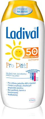 Ladival Kids - Детское солнцезащитное молочко SPF 50+, 200 мл