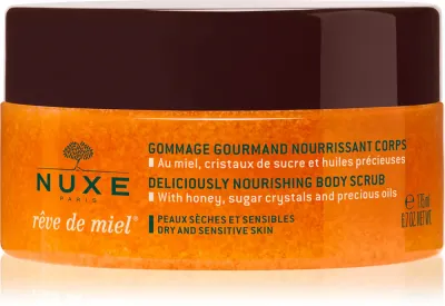 Скраб для тела Nuxe Reve de Miel Deliciously Nourishing Body Scrub с мёдом и маслом ши, питательный, 175 мл