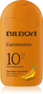 Bilboa Carotissima Crema - Молочко для загара с бета-каротином SPF10, 200 мл