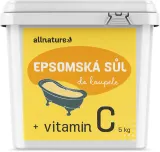 Allnature Epsom salt + vitamín C - Соль для ванны с витамином C, 5000 г — фото 1