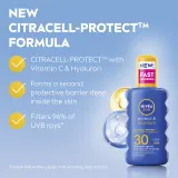 NIVEA SUN Protect & Moisture - Солнцезащитный увлажняющий спрей SPF 30, 200 мл — фото 2