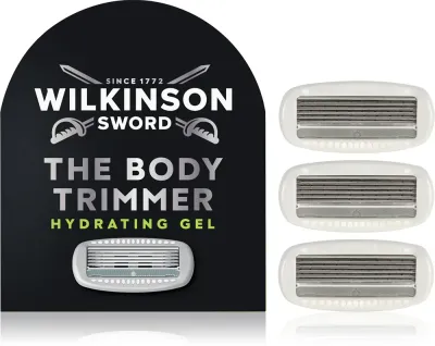 Сменная головка Wilkinson Sword Hydro Trim and Shave Skin Protection For Body and Balls для бритья тела и интимных зон, совместима с рукояткой Hydro, 3 шт