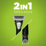 Сменная головка Wilkinson Sword Hydro Trim and Shave Skin Protection For Body and Balls для бритья тела и интимных зон, совместима с рукояткой Hydro, 3 шт — фото 3