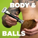 Сменная головка Wilkinson Sword Hydro Trim and Shave Skin Protection For Body and Balls для бритья тела и интимных зон, совместима с рукояткой Hydro, 3 шт — фото 4