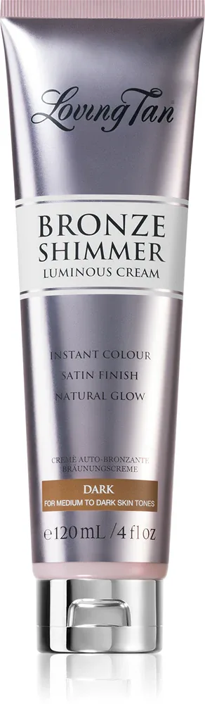 Loving Tan Bronze Shimmer - автозагар: самозагарный крем, 120 мл, оттенок Dark