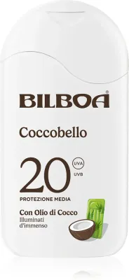 Bilboa Coccobello Latte - Молочко для загара с кокосовым маслом SPF20, 200 мл