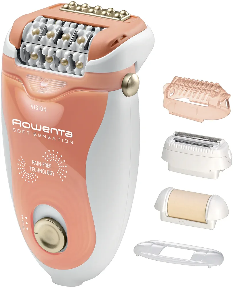 Эпилятор Rowenta Soft Sensation EP5720F0 с насадками для деликатных зон, 1 шт