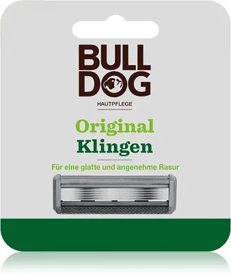 Лезвия сменные для бритвы Bulldog Original Steel Blades стальные, мужские