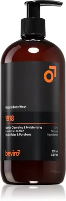 Beviro Natural Body Wash 1918 - Гель для душа для мужчин, 250 мл