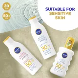 NIVEA SUN Sensitive Immediate - Молочко для загара для чувствительной кожи SPF 50+, 200 мл — фото 6