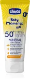 Chicco Baby Moments Sun Mineral - Крем для детей с SPF 50+ 0 m+, 75 мл — фото 1
