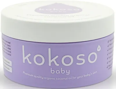 Kokoso Baby Kids - Органическое кокосовое масло для чувствительной кожи, для детейс рождения 168 г