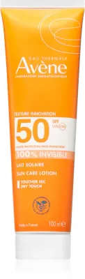 Avene Sun Care Lotion 100% Invisible - Водостойкое молочко для загара SPF 50, 100 мл
