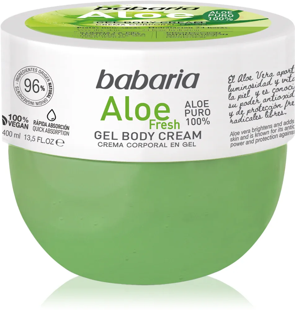 Babaria Aloe Vera - Увлажняющий гель для тела для всех типов кожи, 400 мл