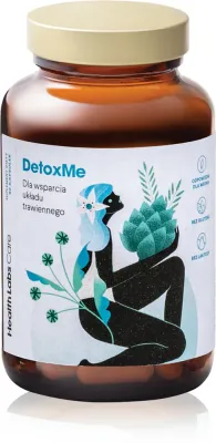 Пищевая добавка Health Labs Care DetoxMe для поддержки печени и пищеварения, 90 капсул