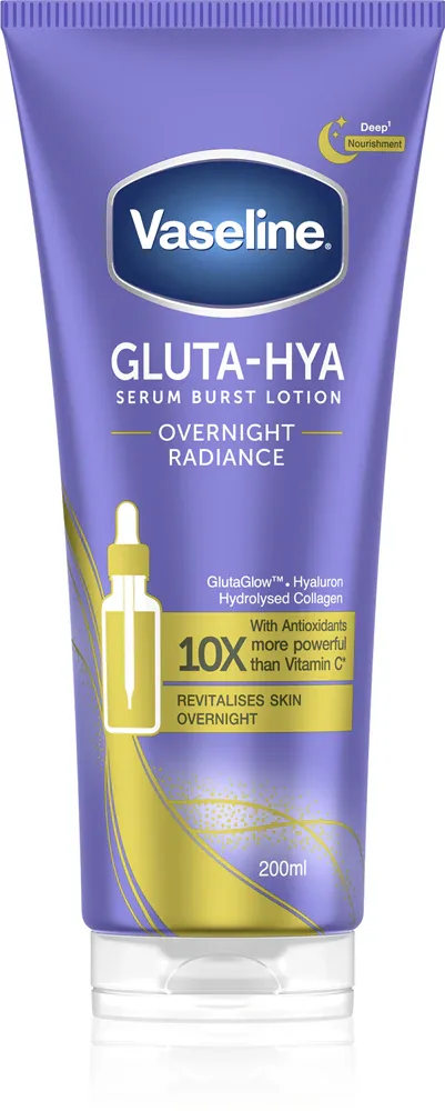 Vaseline Gluta-Hya Overnight Radiance - Сыворотка для тела, 200 мл