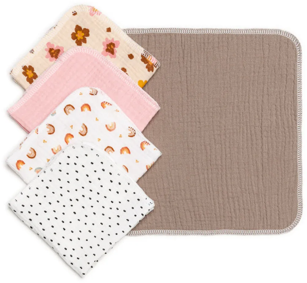 T-TOMI BIO Muslin Napkins - Салфетки, 5 шт