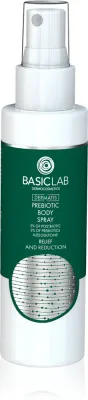 BasicLab Dermocosmetics Dermatis - Пребиотический увлажняющий спрей, снижающий чувствительность кожи na twarz i ciało, 100 мл
