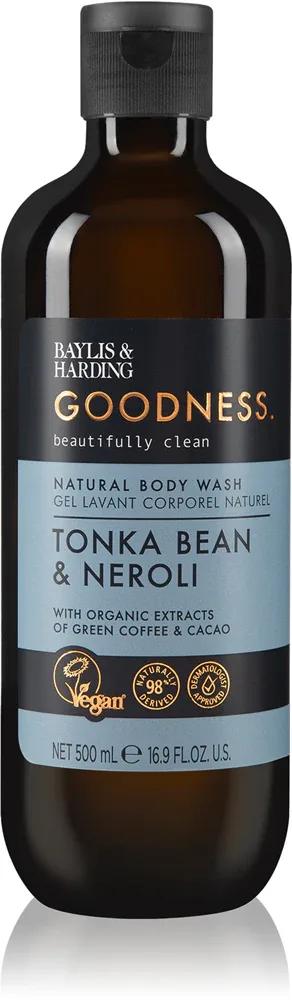 Baylis & Harding Goodness Tonka Bean & Neroli - Гель для душа Baylis Harding Goodness Tonka Bean Neroli, с ароматом тонки и нероли, 500 мл, 500 мл