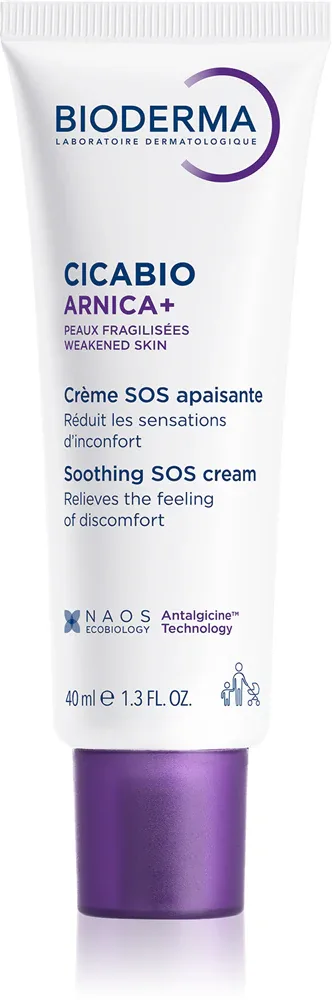 Bioderma Cicabio Arnica+ - Крем смягчающий от синяков и отеков, 40 мл
