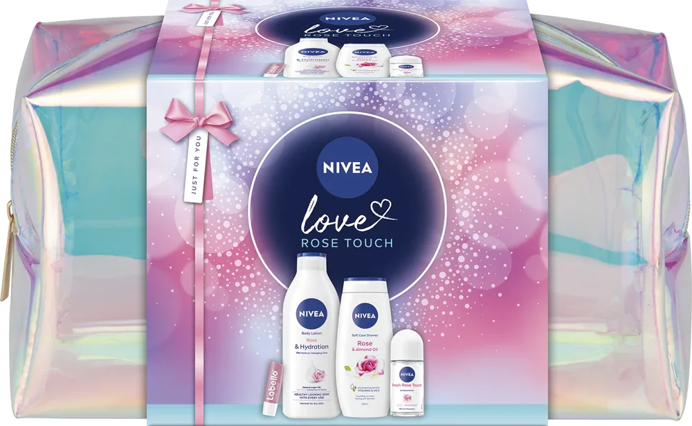 NIVEA Rose Touch - Подарочный набор питательной и увлажняющей косметики для лица