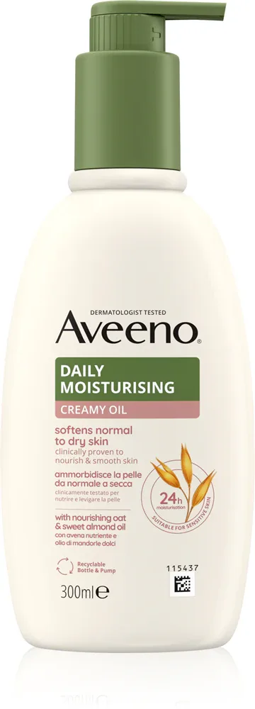Aveeno Daily Moisturising Softens Dry Skin - Нежное молочко для тела, 300 мл