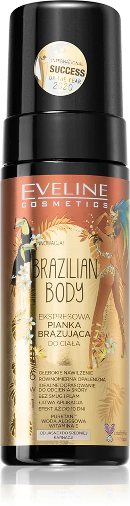 Eveline Cosmetics Brazilian Body - Быстро загорающая пена для тела, 150 мл
