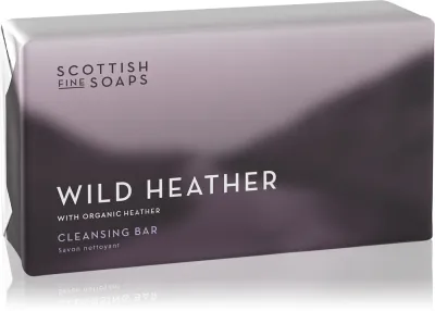 Scottish Fine Soaps Wild Heather - Твердое очищающее мыло в куске, 220 г