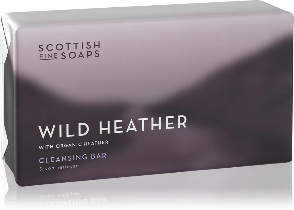 Scottish Fine Soaps Wild Heather - Твердое очищающее мыло в куске, 220 г