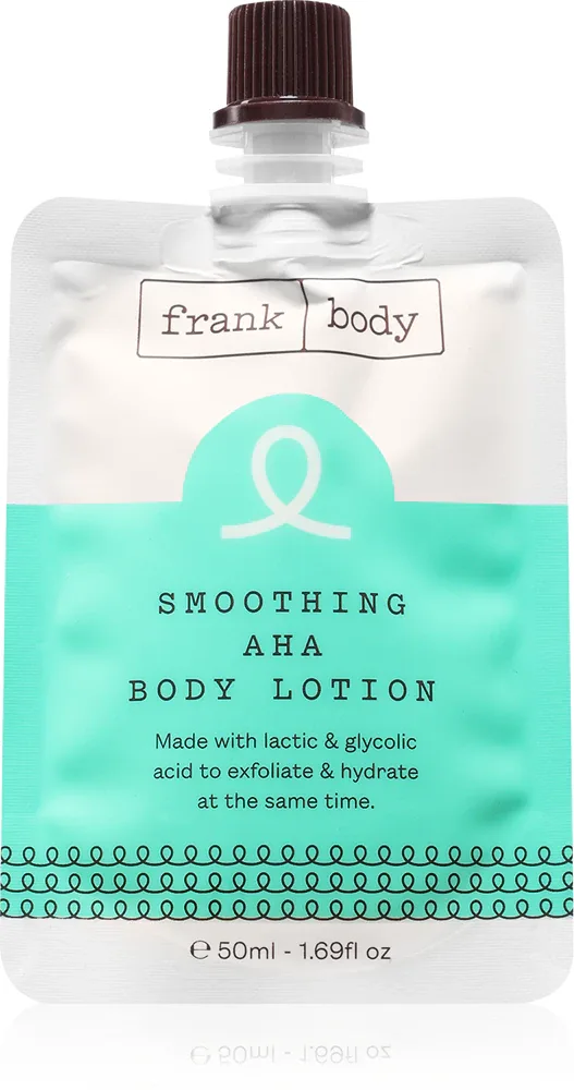Frank Body Smoothing AHA - Питательный увлажняющий крем с молочной кислотой, 50 мл