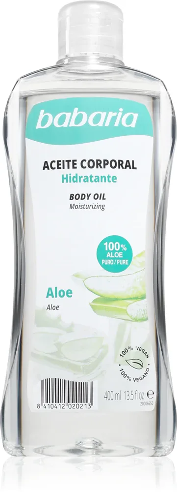 Масло для тела Babaria Aloe Vera с алоэ, для всех типов кожи, 400 мл