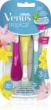 Станок для бритья Gillette Venus Tropical одноразовый, с увлажняющей полоской, 3 шт — фото 1