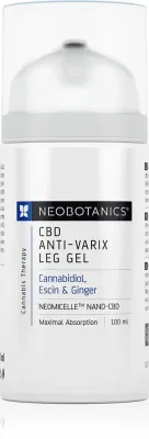 Neobotanics CBD Anti-Varix Leg Gel - Эмульсия в геле для уставших и тяжелых ног, 100 мл