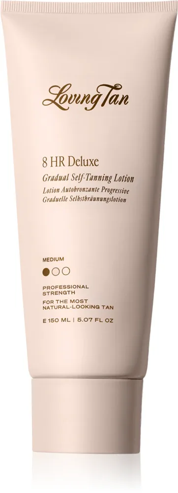 Loving Tan Deluxe Gradual Tan - Питательное молочко для тела, подчеркивающее загар, 150 мл, оттенок Medium