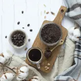 Скраб для лица и тела Almara Soap Face Body Scrub отшелушивающий, с кофе и маслом ши, 110 г с ароматом Sweet Coffee — фото 2